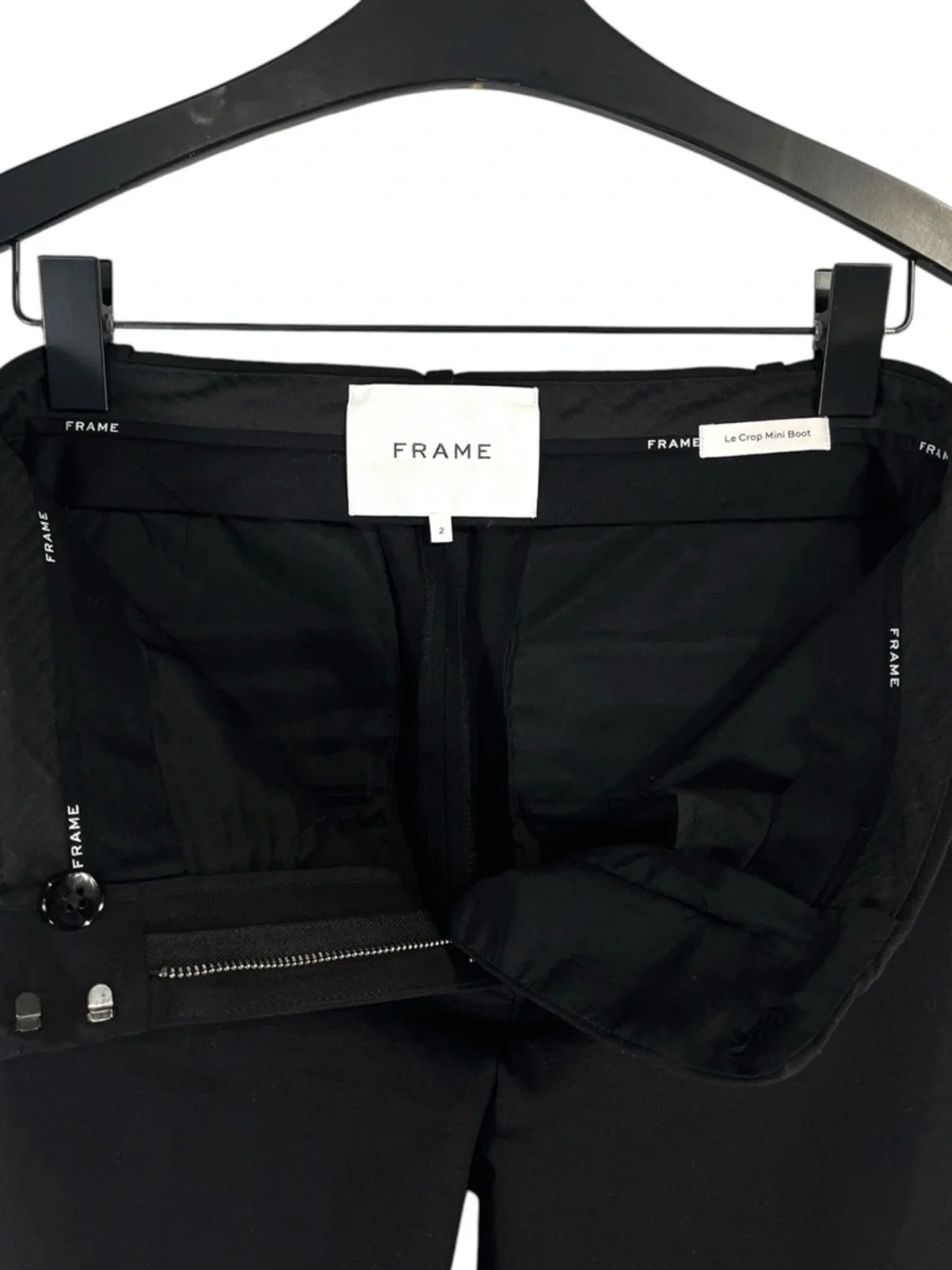 Frame Le Crop Mini Boot Trouser Women’s size 2 in Black